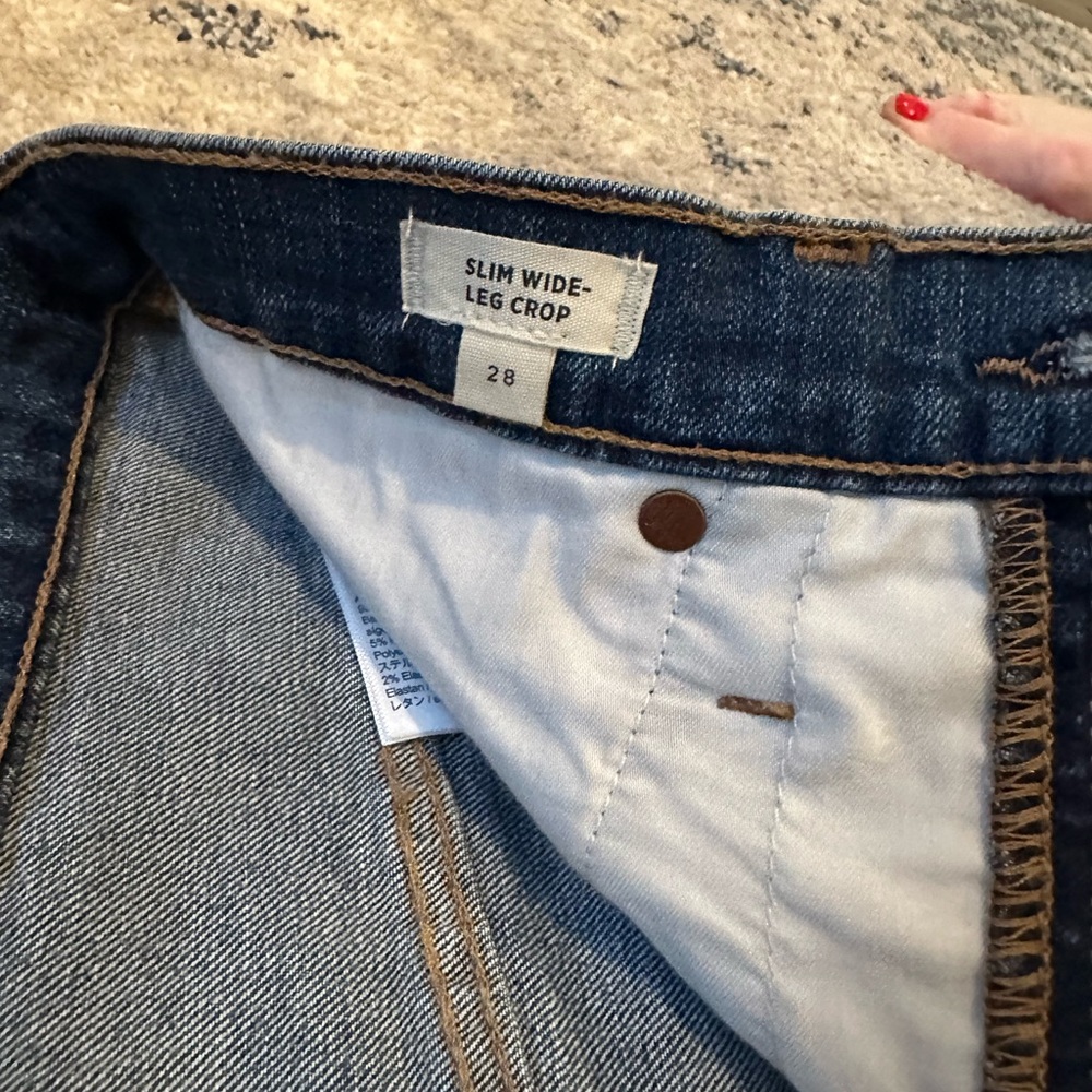 Madewell Slim Wide leg crop jeans - Picture 5 of 6